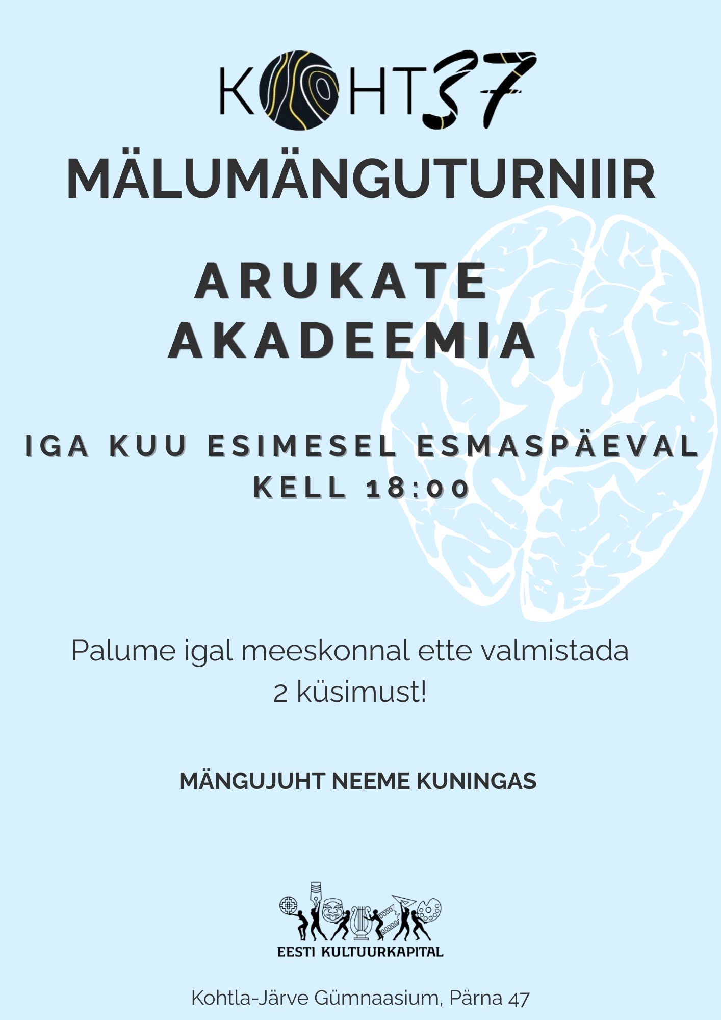Mälumänguturniir Arukate Akadeemia