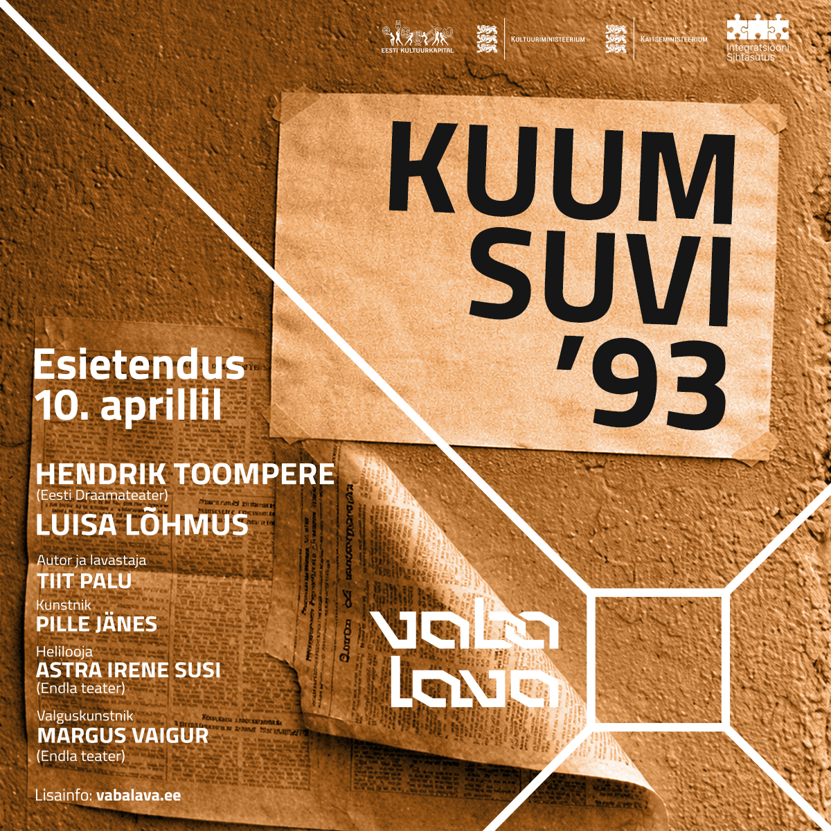 Tiit Palu uuslavastus “Kuum suvi´93”