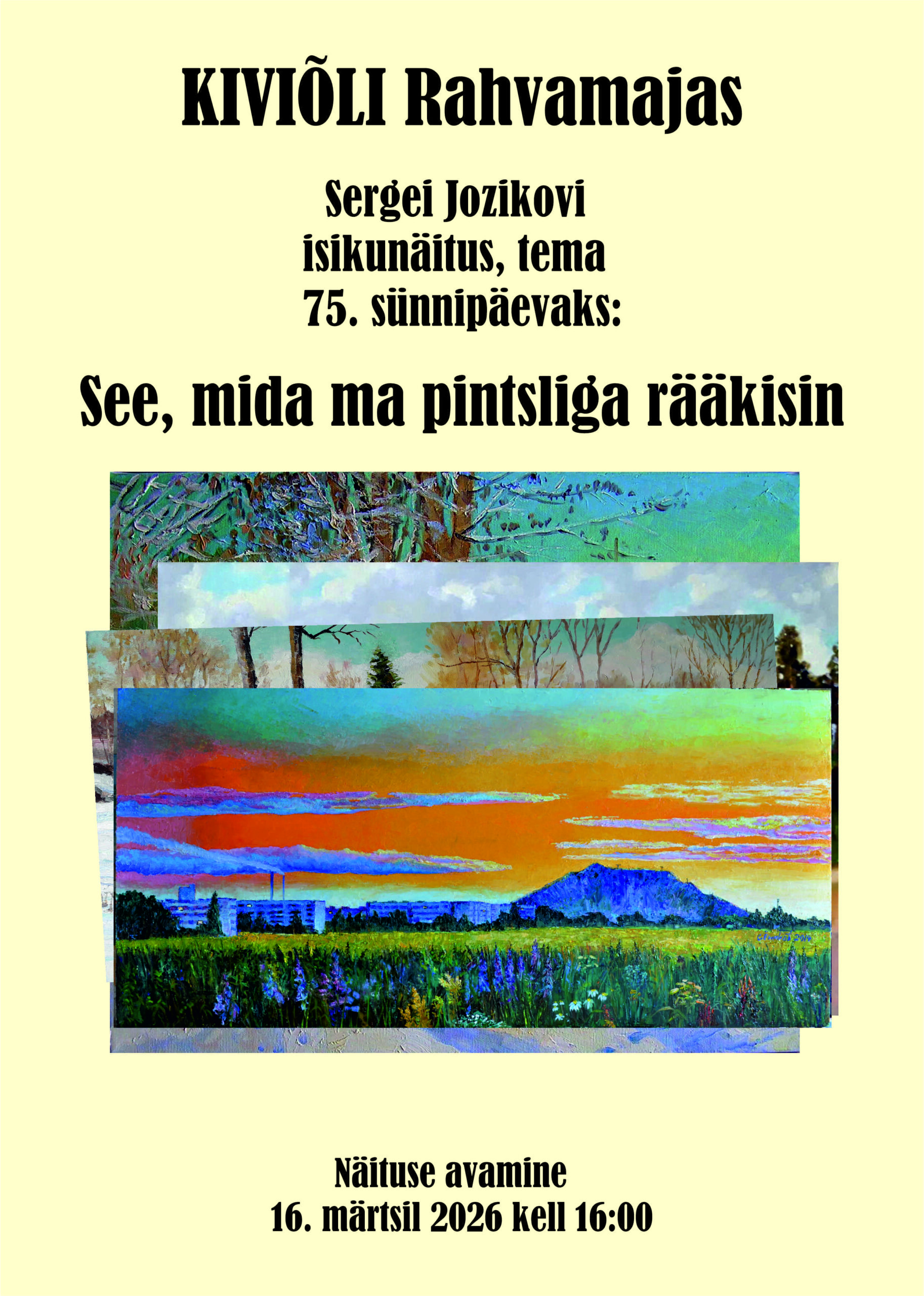 Sergei Jozikovi näituse avamine