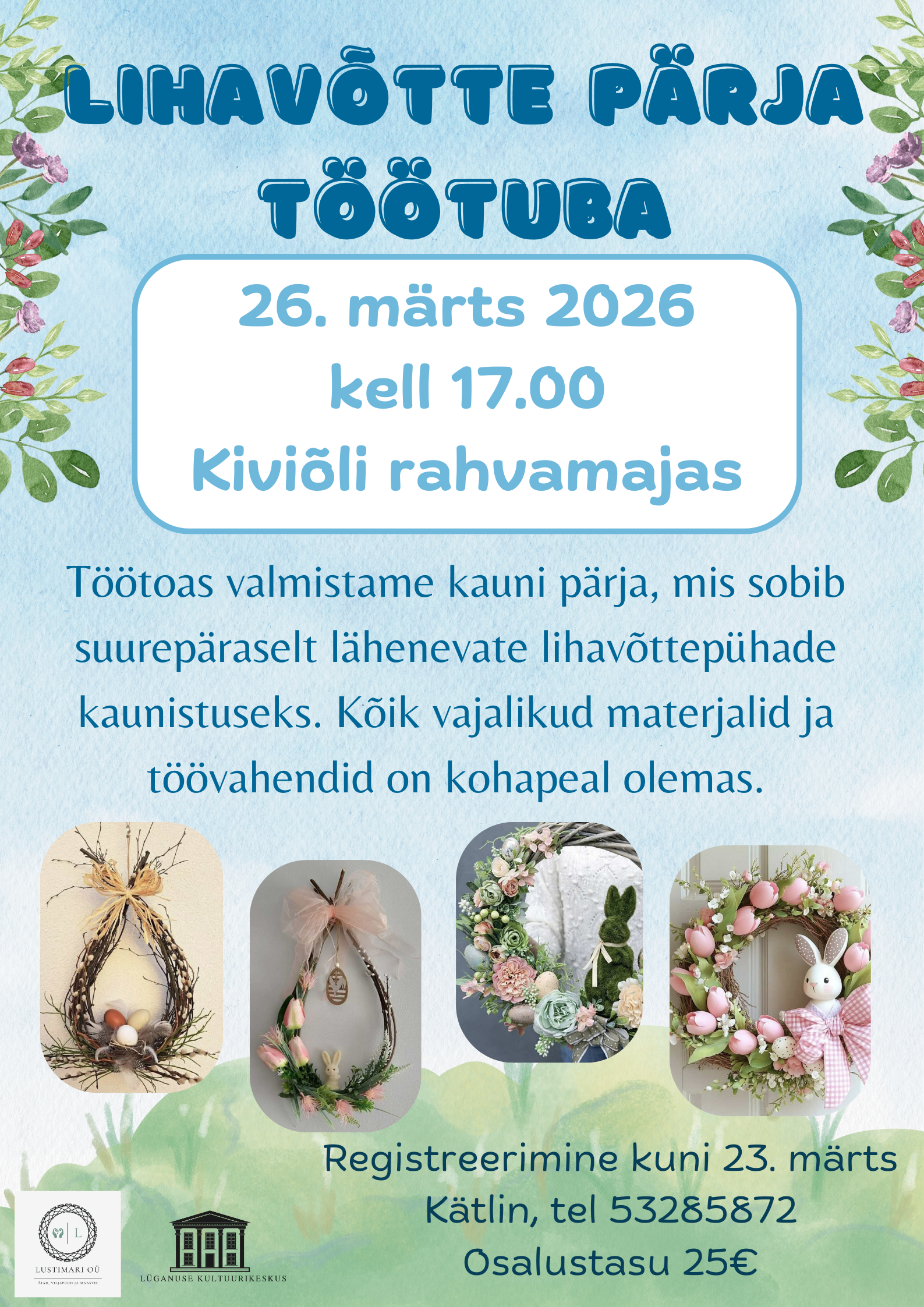 Lihavõtte pärja töötuba