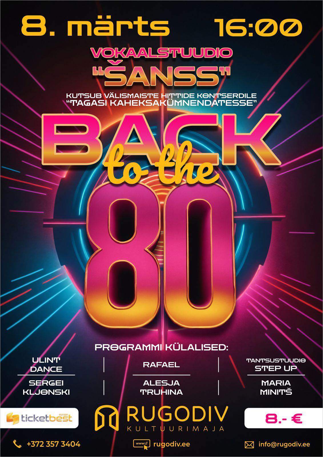 Kontsert Back to the 80’s