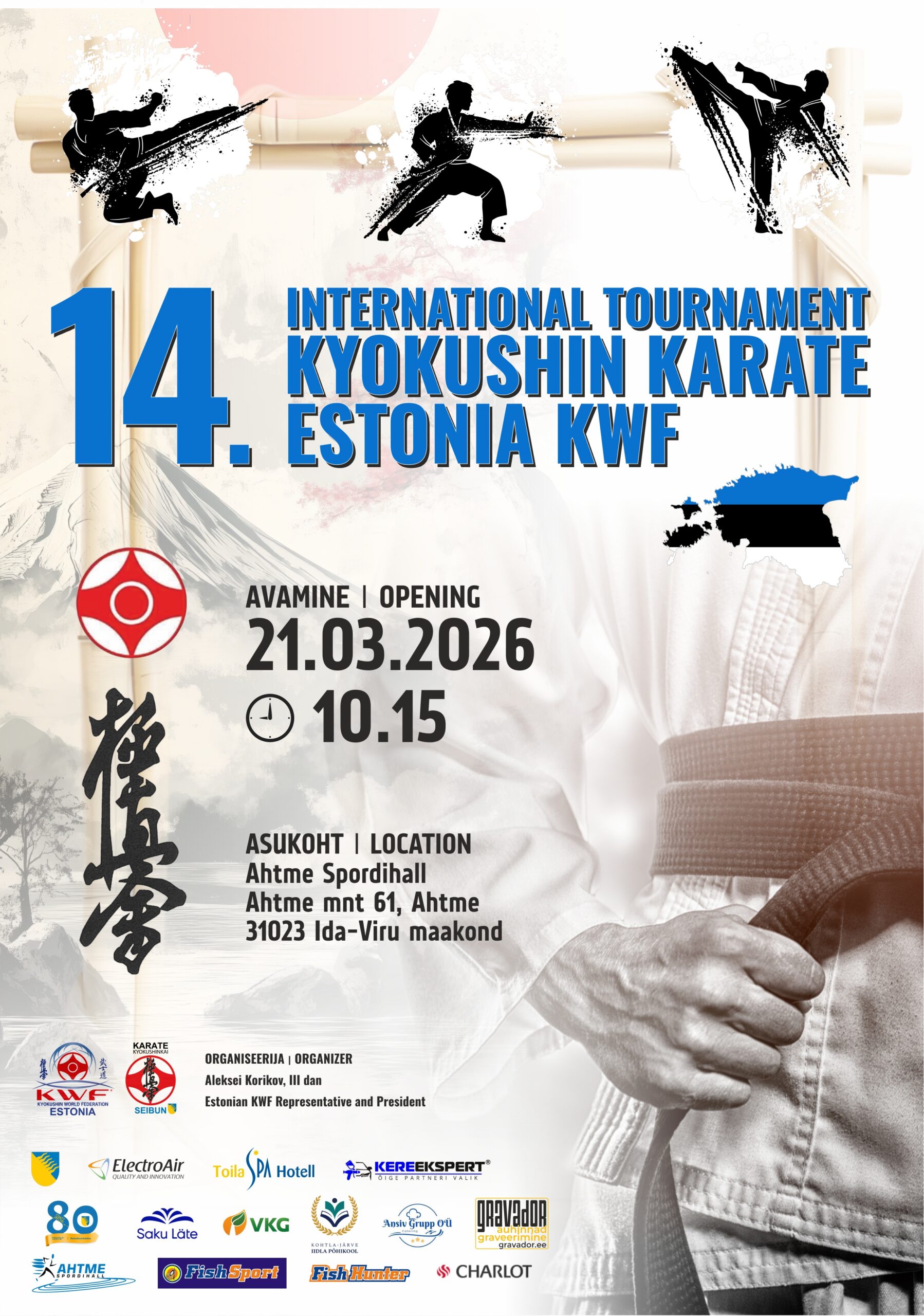 14. INTERNATIONAL TOURNAMENT KYOKOSHIN KARATE ESTONIA KWF