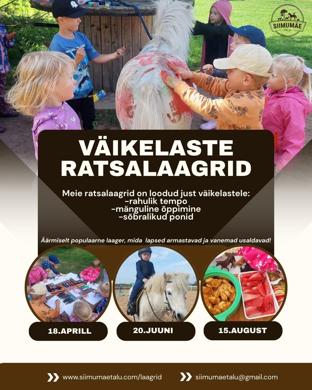 Siimumäe talu väikelaste laagripäev (3-6a)