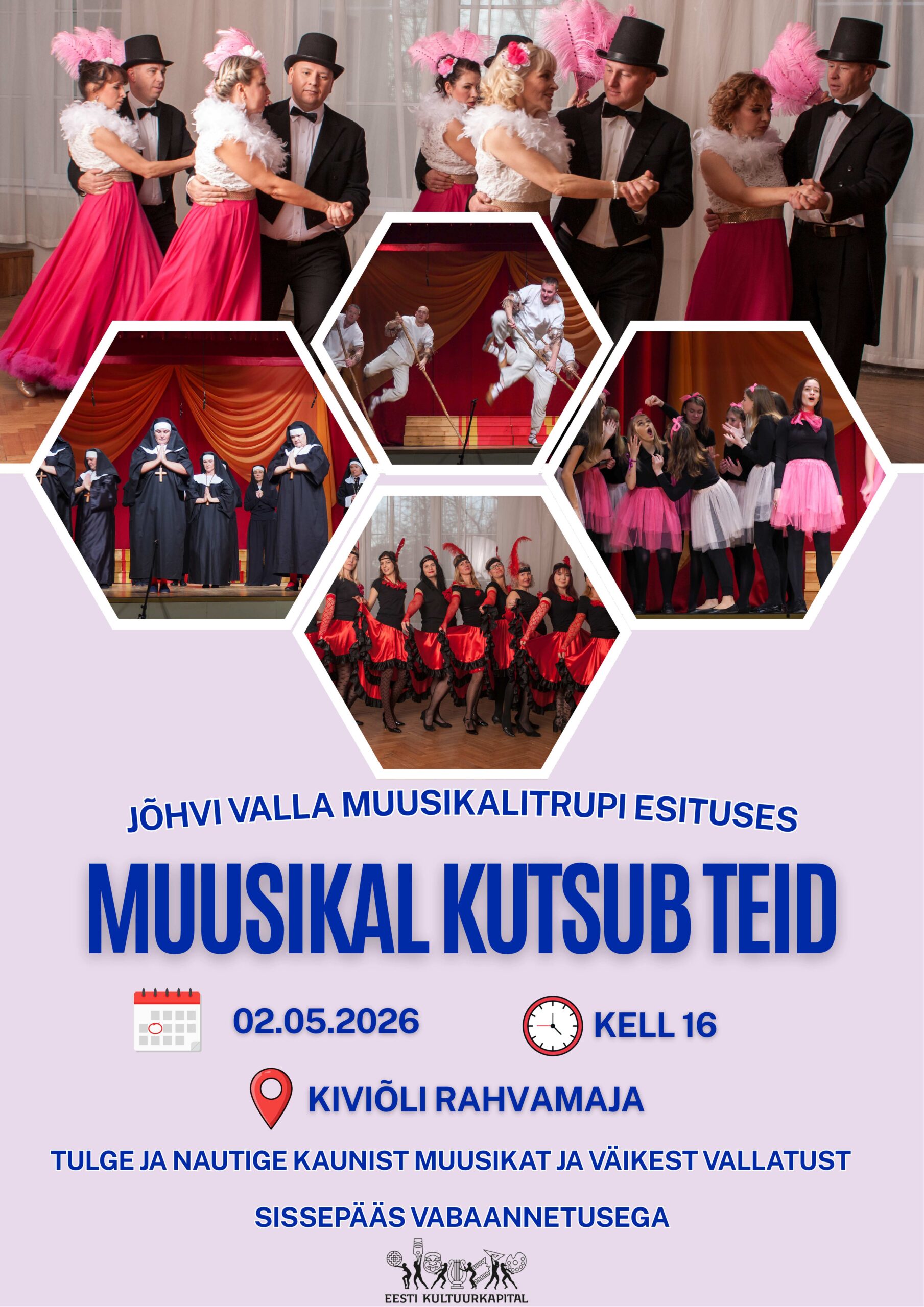 Muusikal kutsub teid Kiviõli rahvamajas