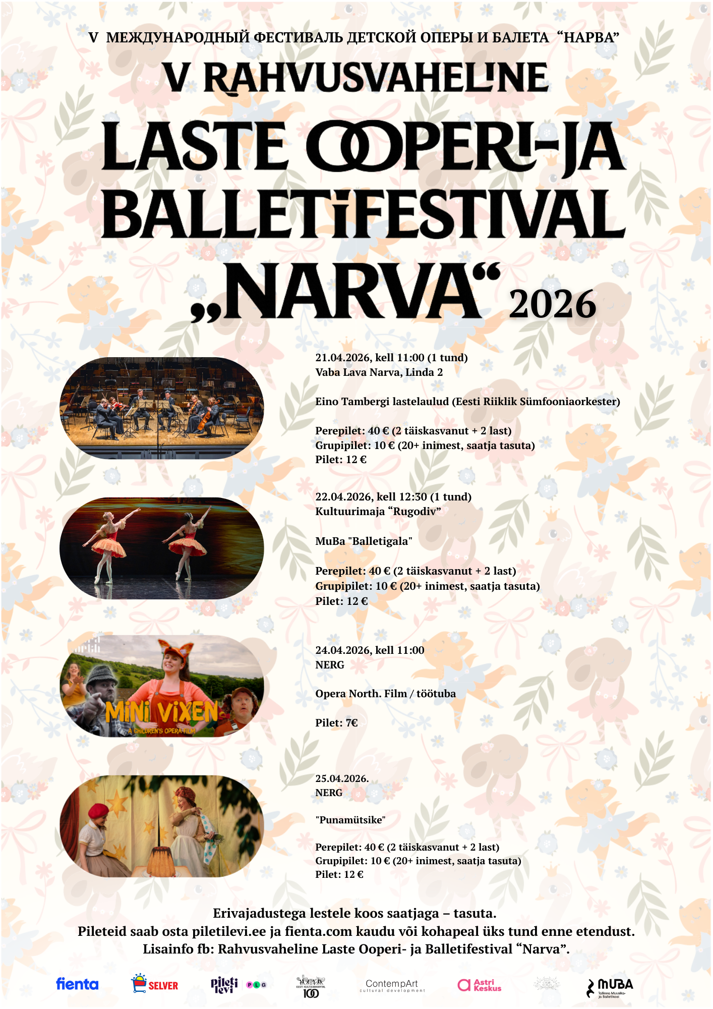 V RAHVUSVAHELINE LASTE OOPERI-JA BALLETIFISTIVAL. “PUNAMÜTSIKE”