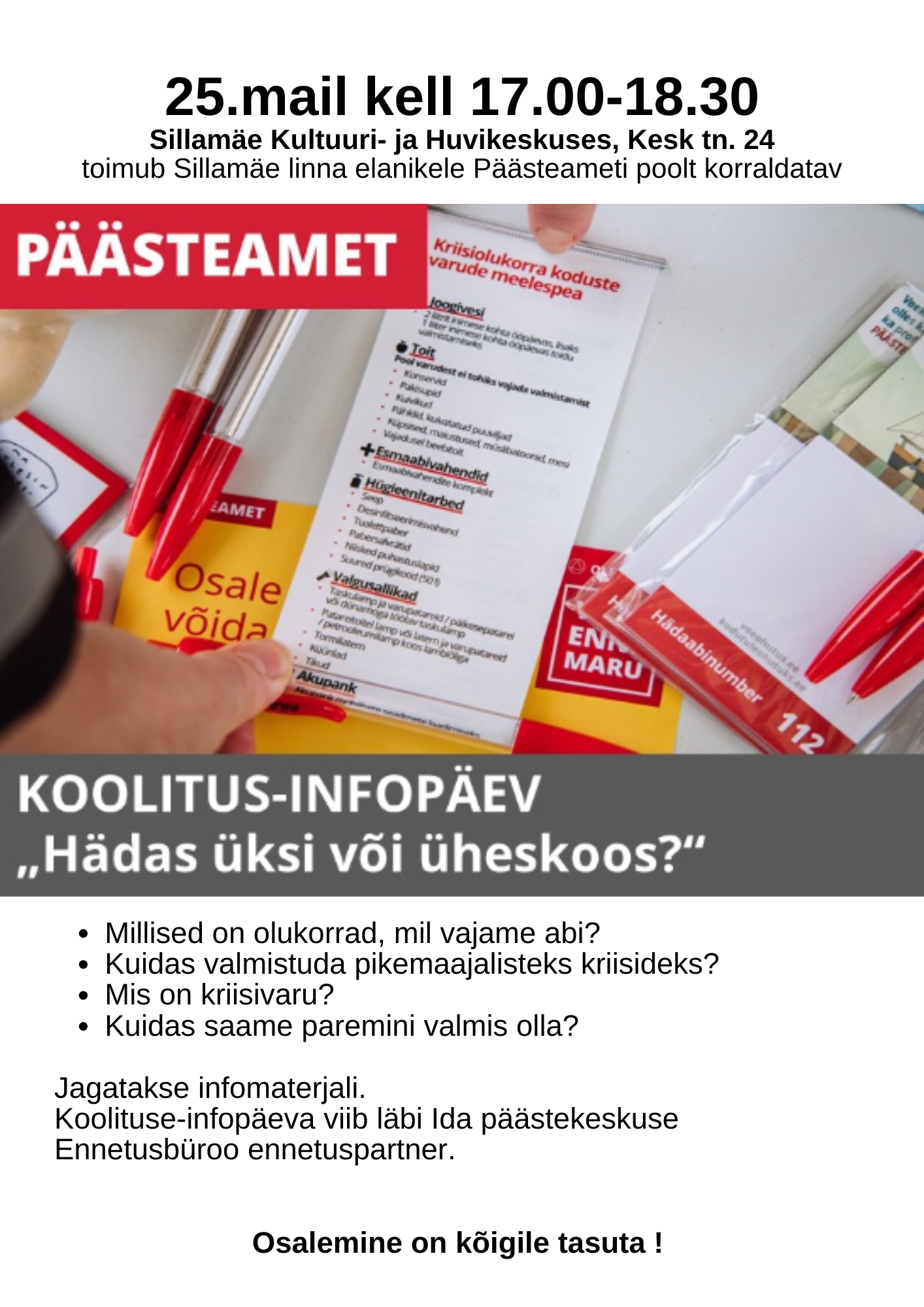 Training-information day by the rescue service