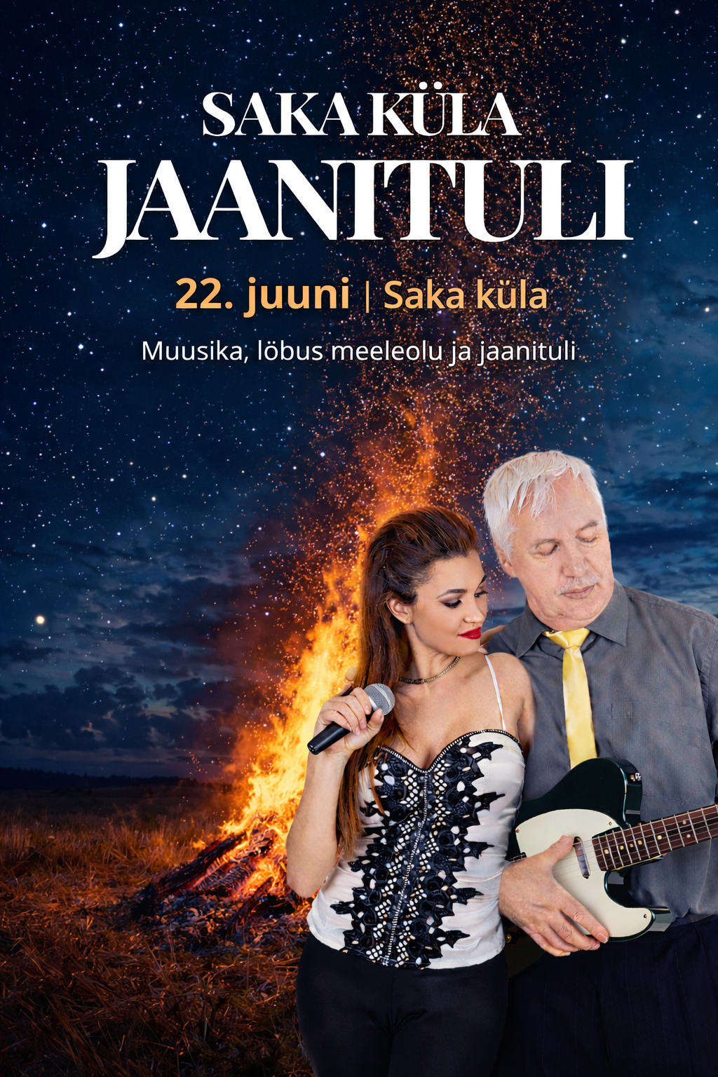 Midsummer Bonfire in Saka Village