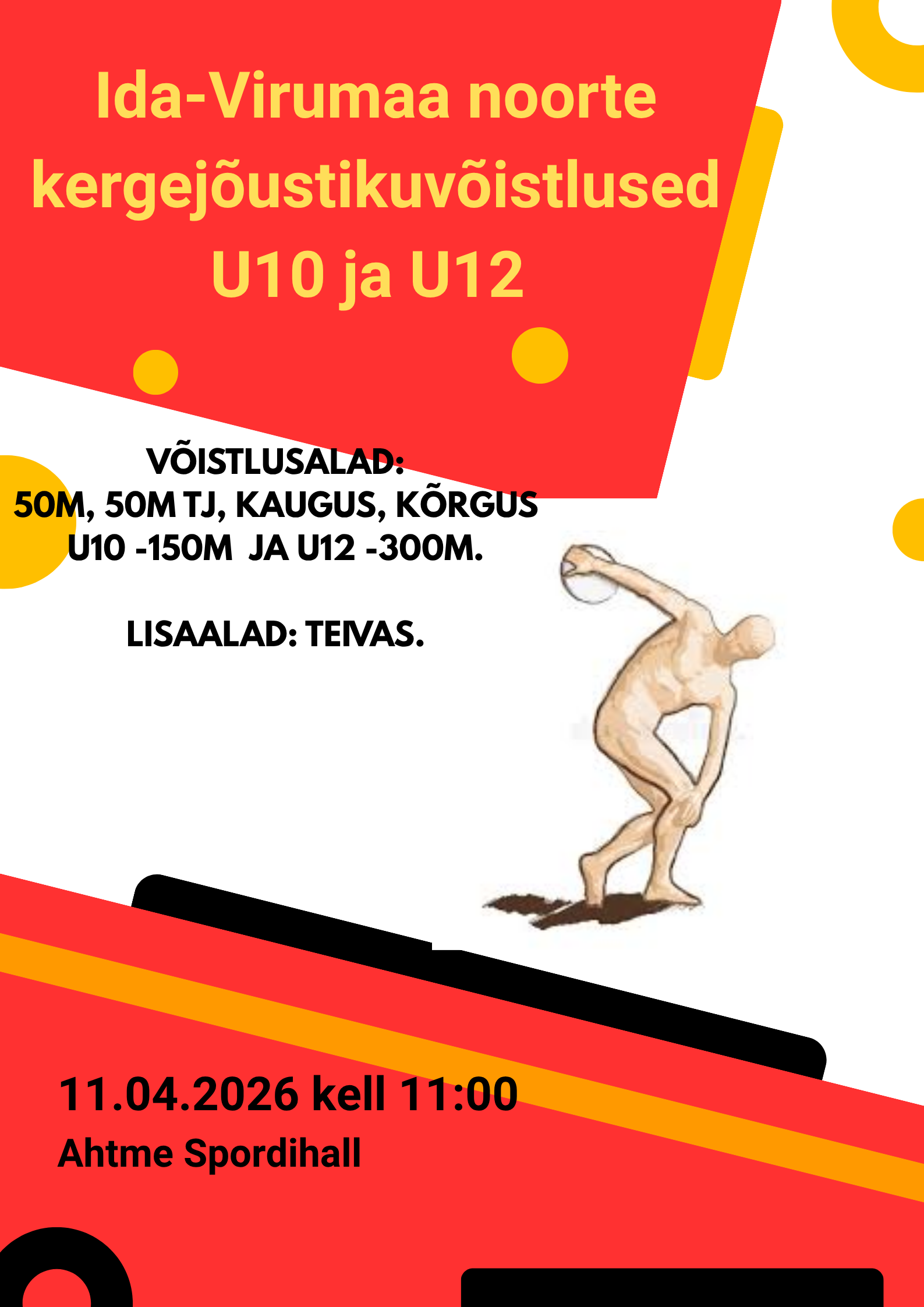 Ida-Virumaa noorte kergejõustiku võistlused U10 ja U12