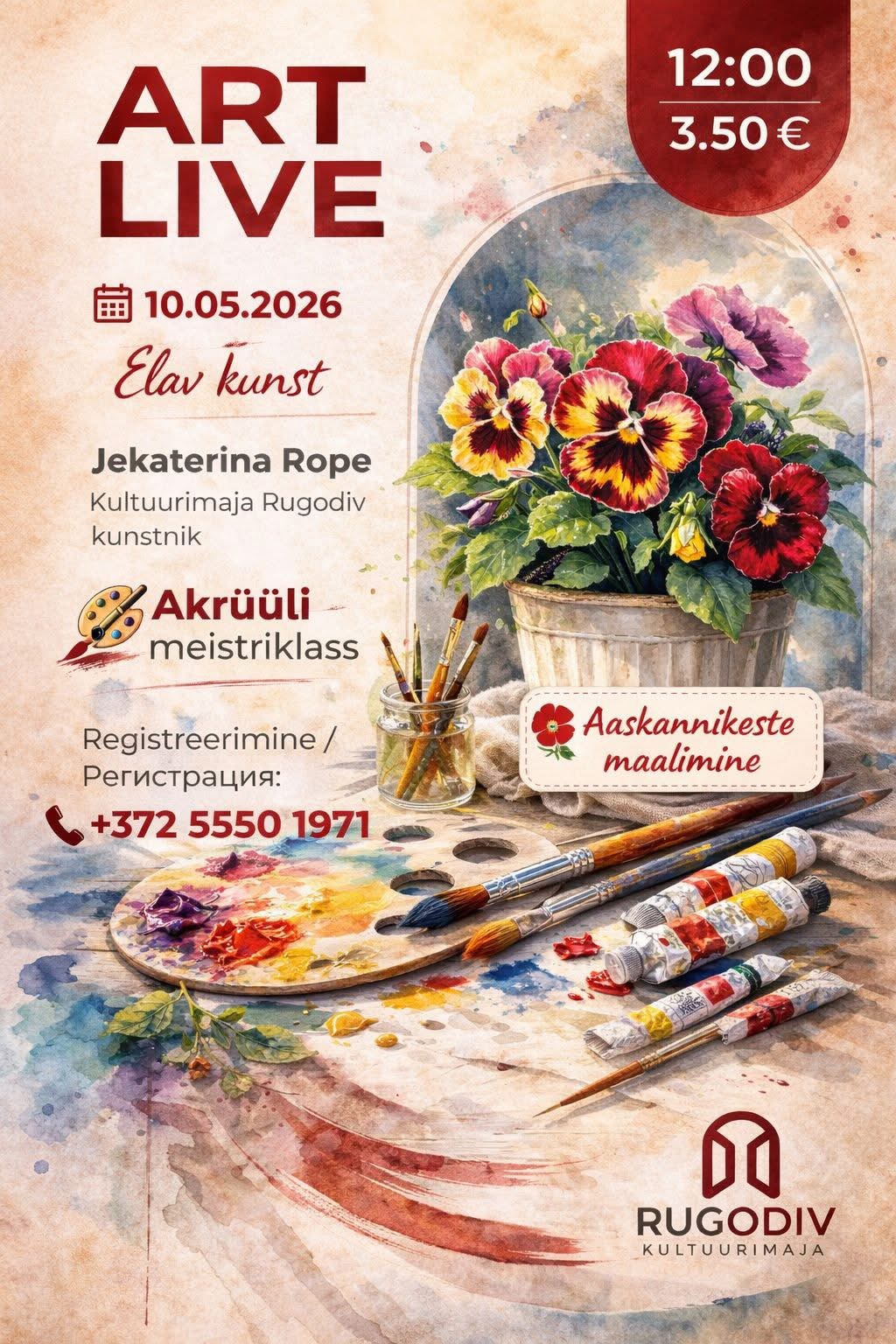 ART LIVE — sukeldumine akrüülimaailma