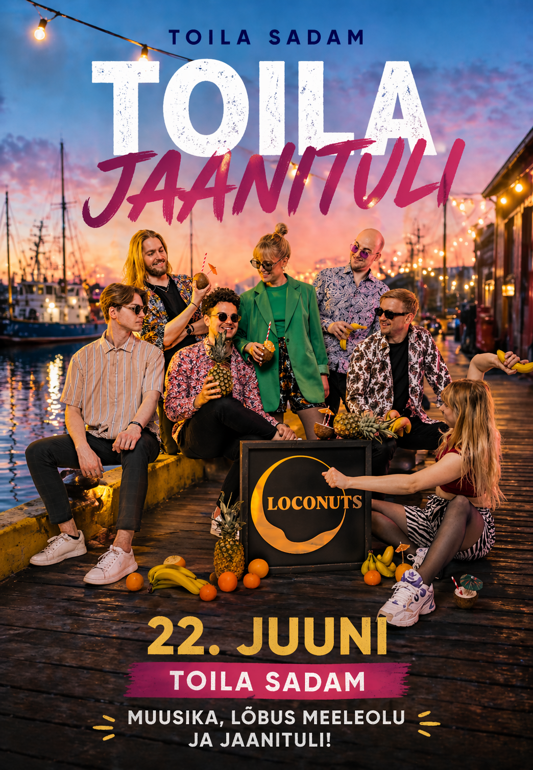 Midsummer Bonfire at Toila Harbour