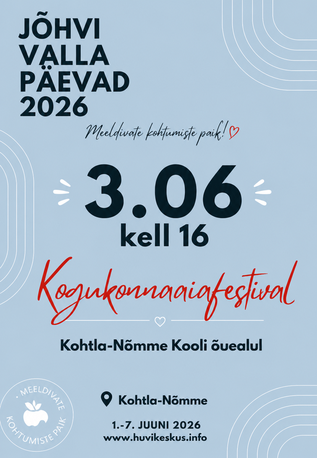 Jõhvi valla päevad 2026 • 3.06 Kogukonnaiafestival