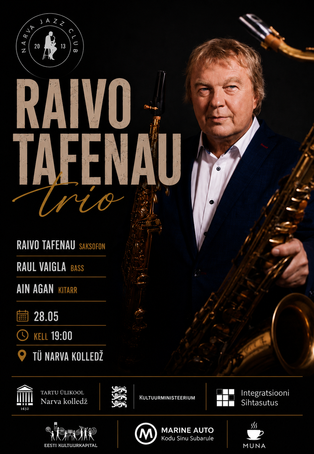 Raivo Tafenau trio  – Narva Jazz Club 2026