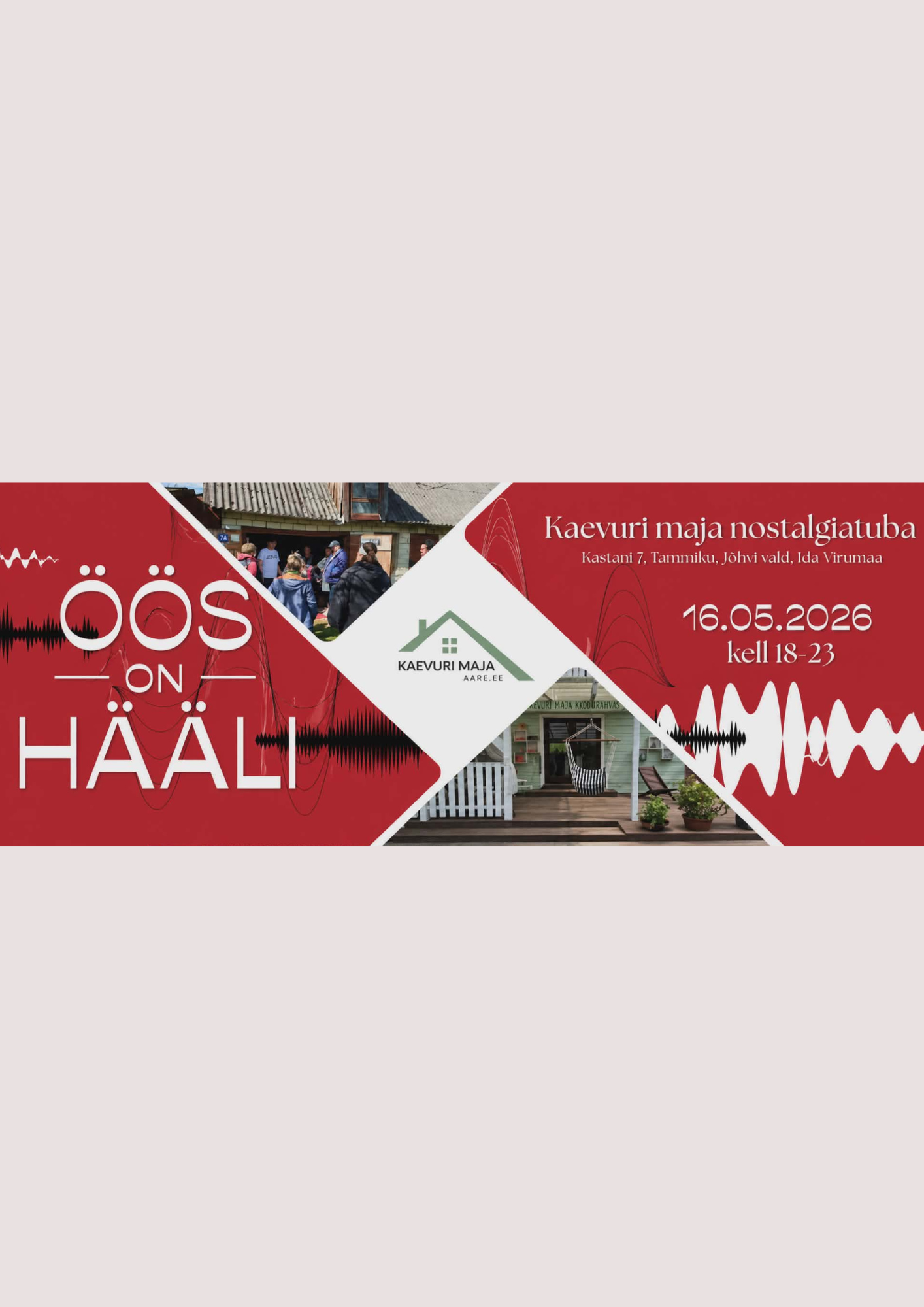 Muuseumiöö Kaevuri maja nostalgiatoas
