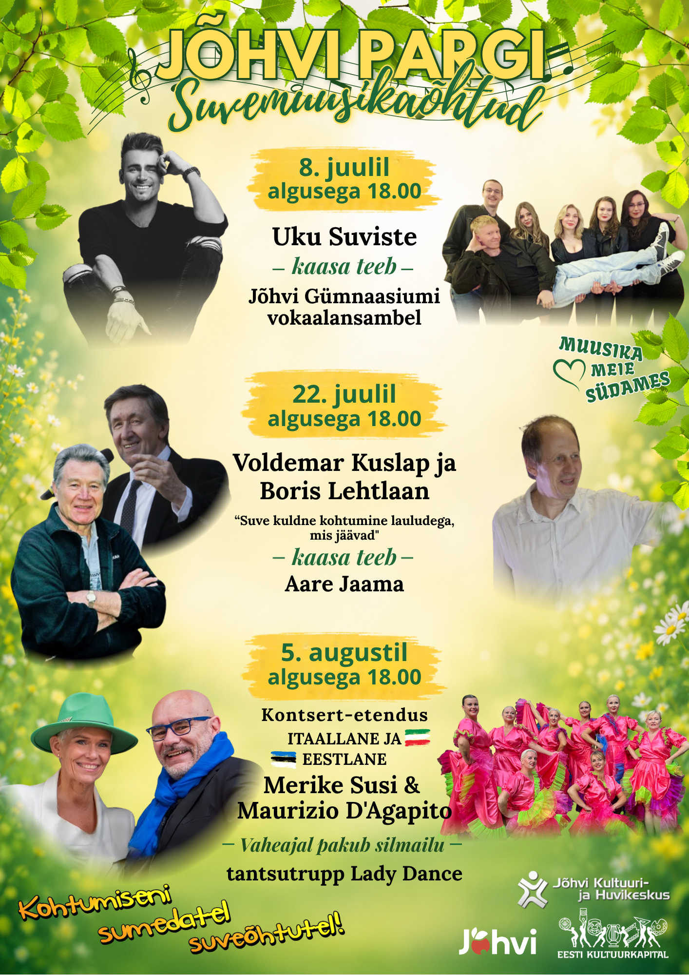 Summer music evenings in Jõhvi Park
