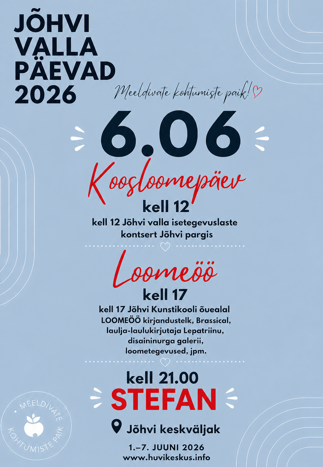 Jõhvi valla päevad 2026 • 6.06 Koosloomepäev ja LoomeÖÖ
