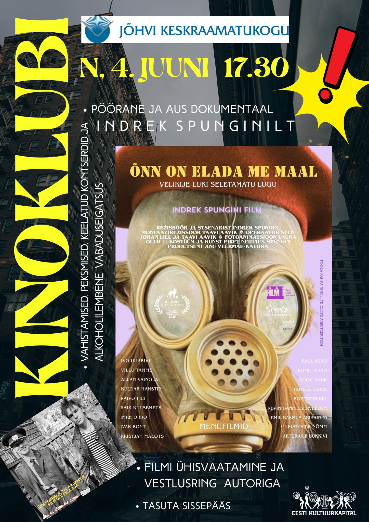 Kinoklubi: Pöörane ja aus dokumentaal Indrek Spunginilt