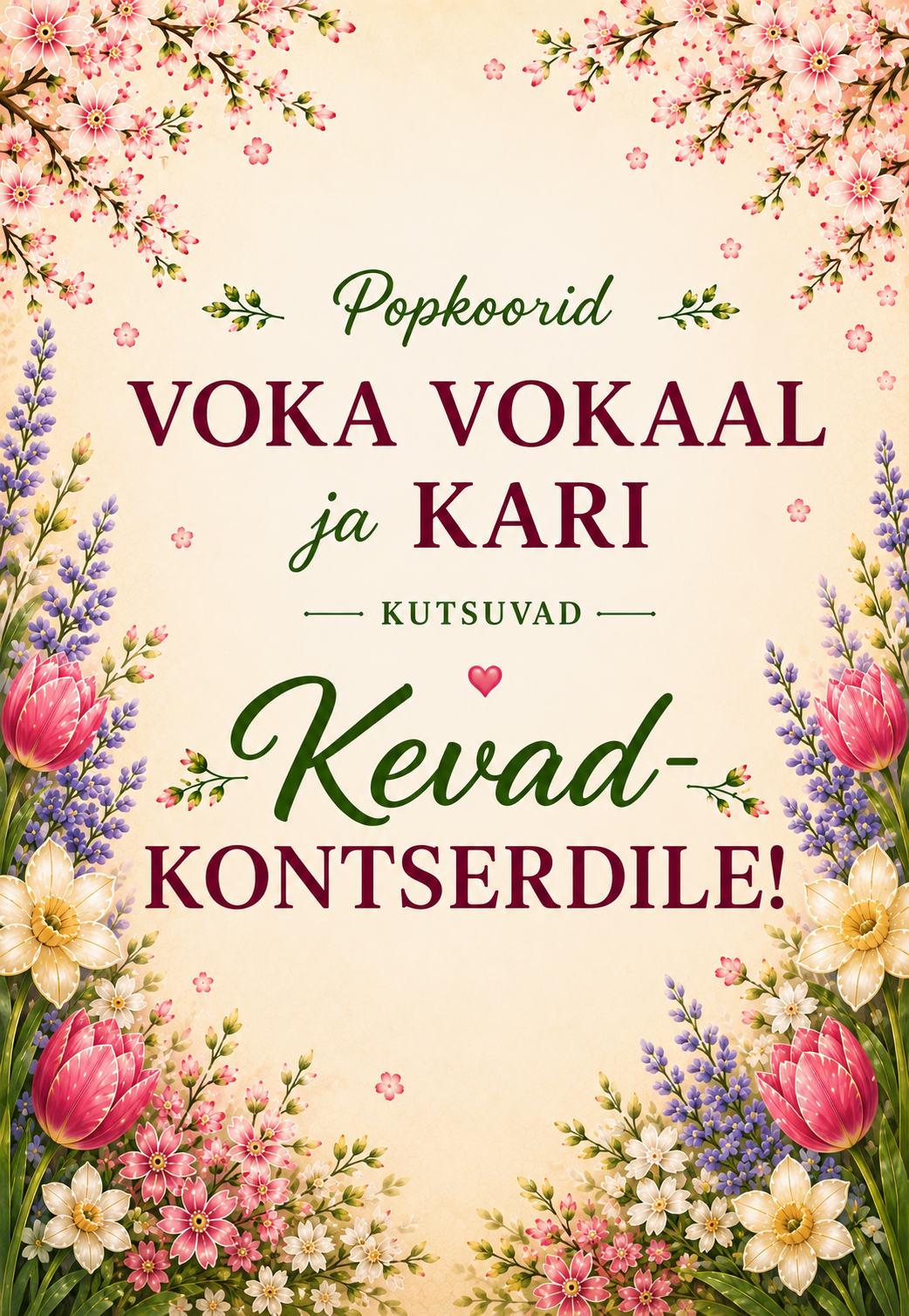 Spring Concert of Marvi Vallaste and Pop Choirs