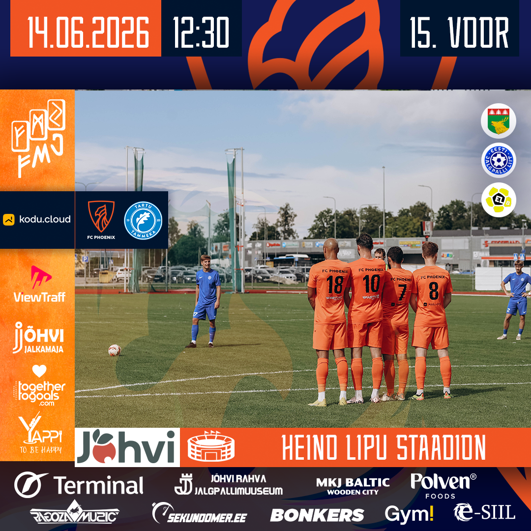 Premier League B: Jõhvi FC Phoenix vs Tartu JK Tammeka U21