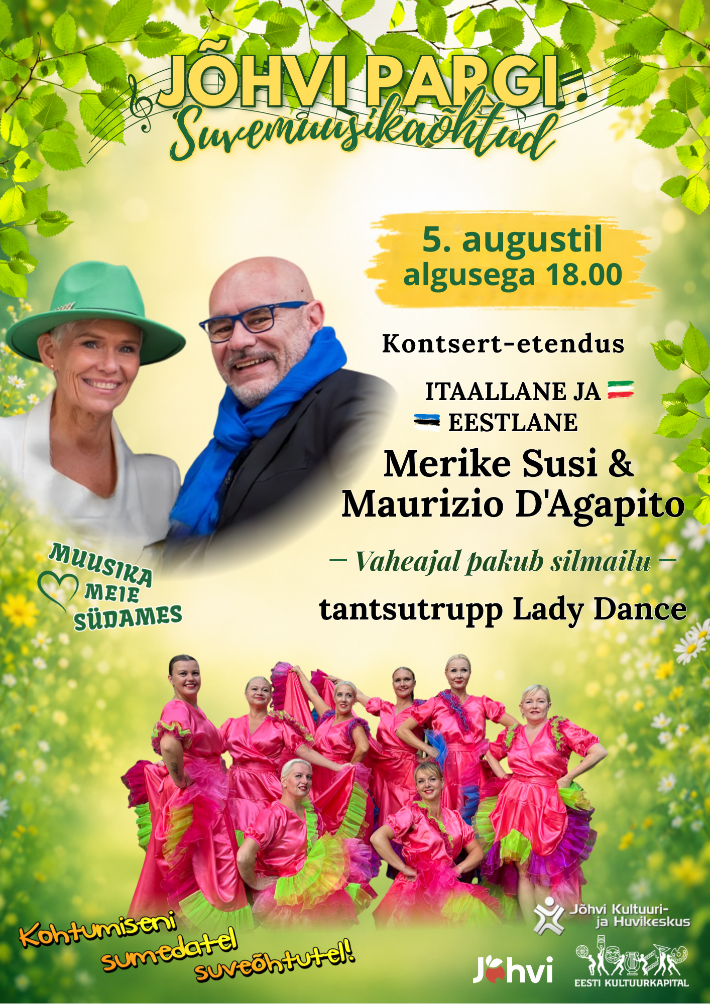 Jõhvi Park Summer Music Evenings: Merike Susi & Maurizio D’Agapito | Lady Dance