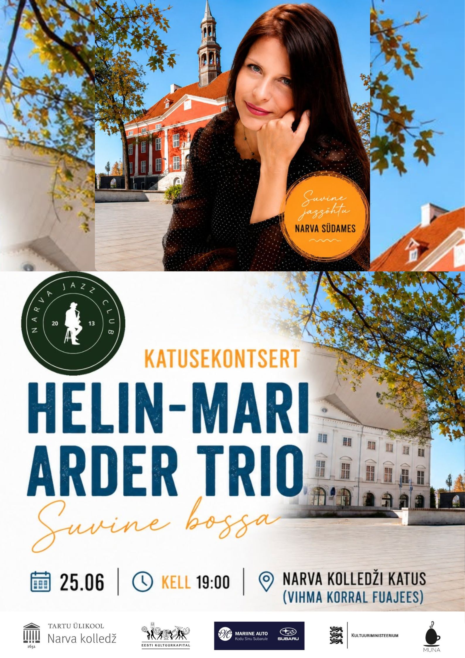 Narva Jazz Club: Helin-Mari Arder Trio, Rooftop Concert “Summer Bossa”