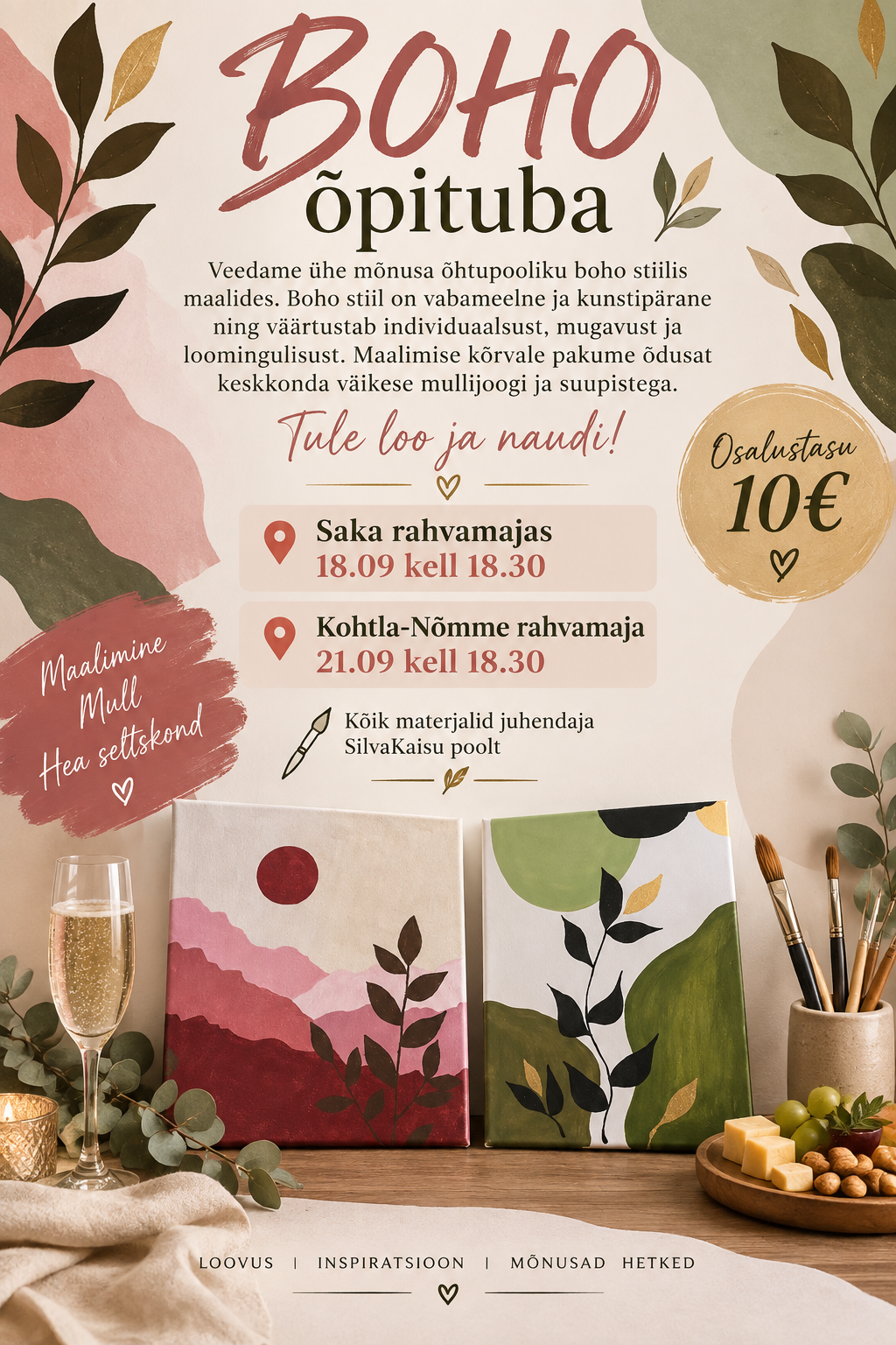 SilvaKaisu BOHO style workshop