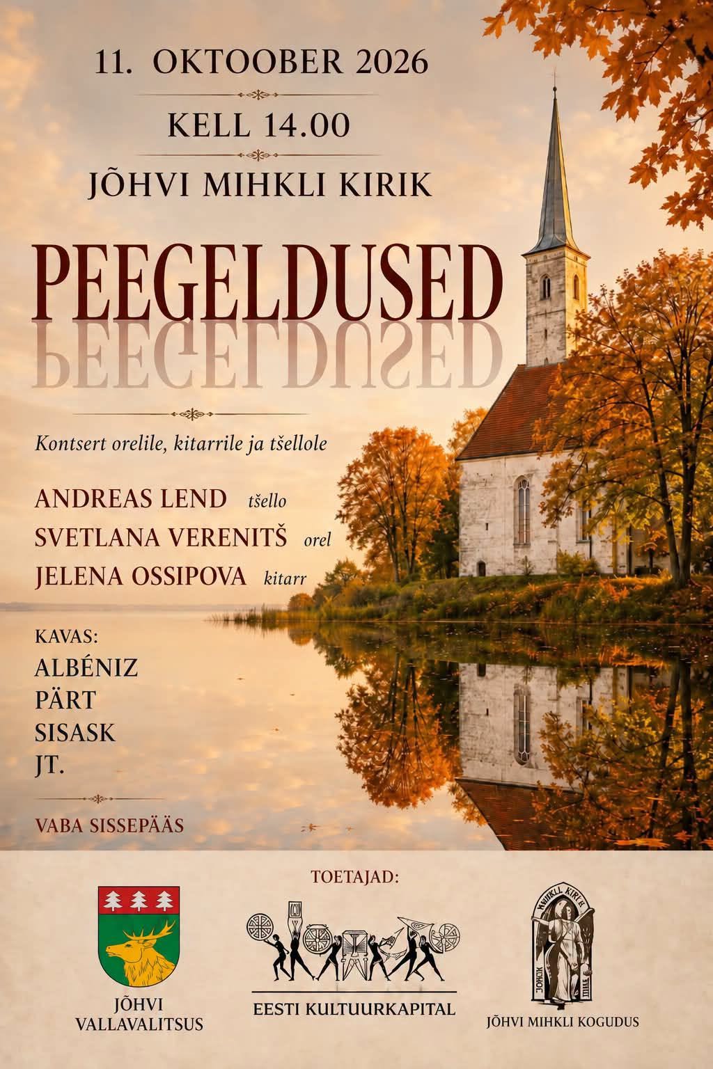 REFLECTIONS – concert in Jõhvi Mihkl Church