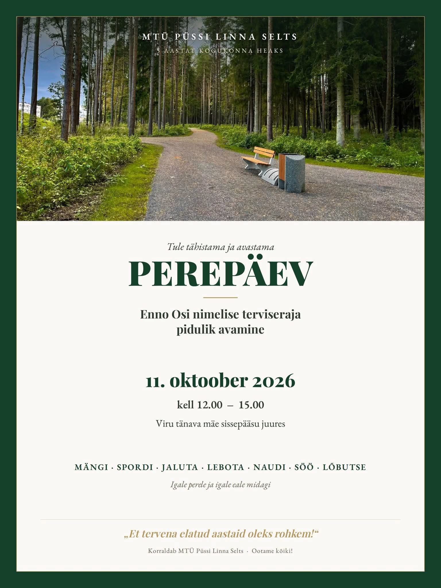 Family day and opening of the Püssi health trail