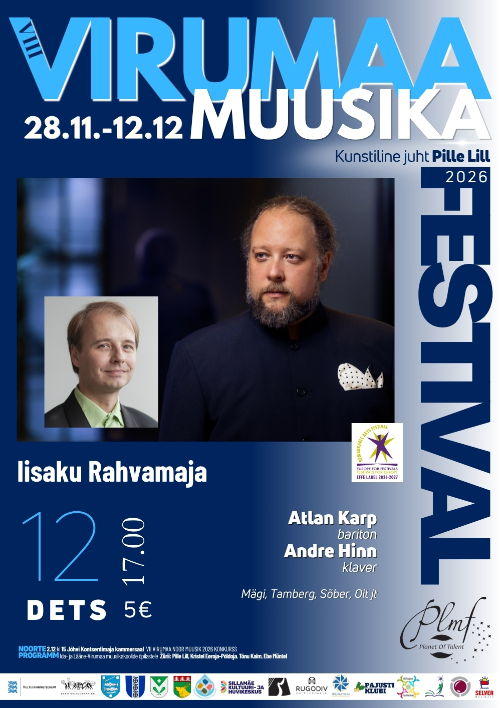 VIII Virumaa muusikafestivali kontsert Iisaku Rahvamajas
