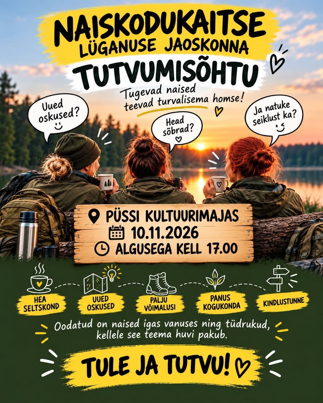 Introduction Evening of the Lüganuse Branch of the Estonian Women’s Voluntary Defence Organisation (Naiskodukaitse)