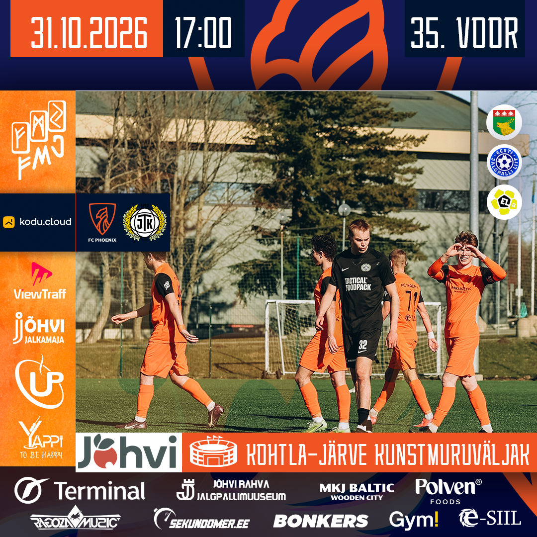 Premier League B: Jõhvi FC Phoenix vs Viljandi JK Tulevik