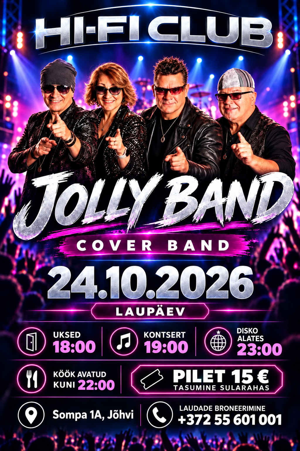 Jolly Band – kontserdiõhtu HI-FI Clubis