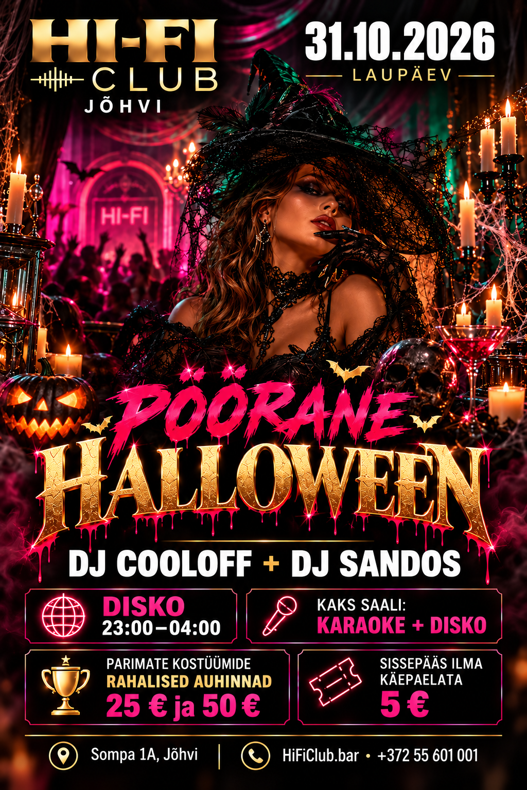 Безумный Хэллоуин в HI-FI Club — DJ Cooloff и DJ Sandos