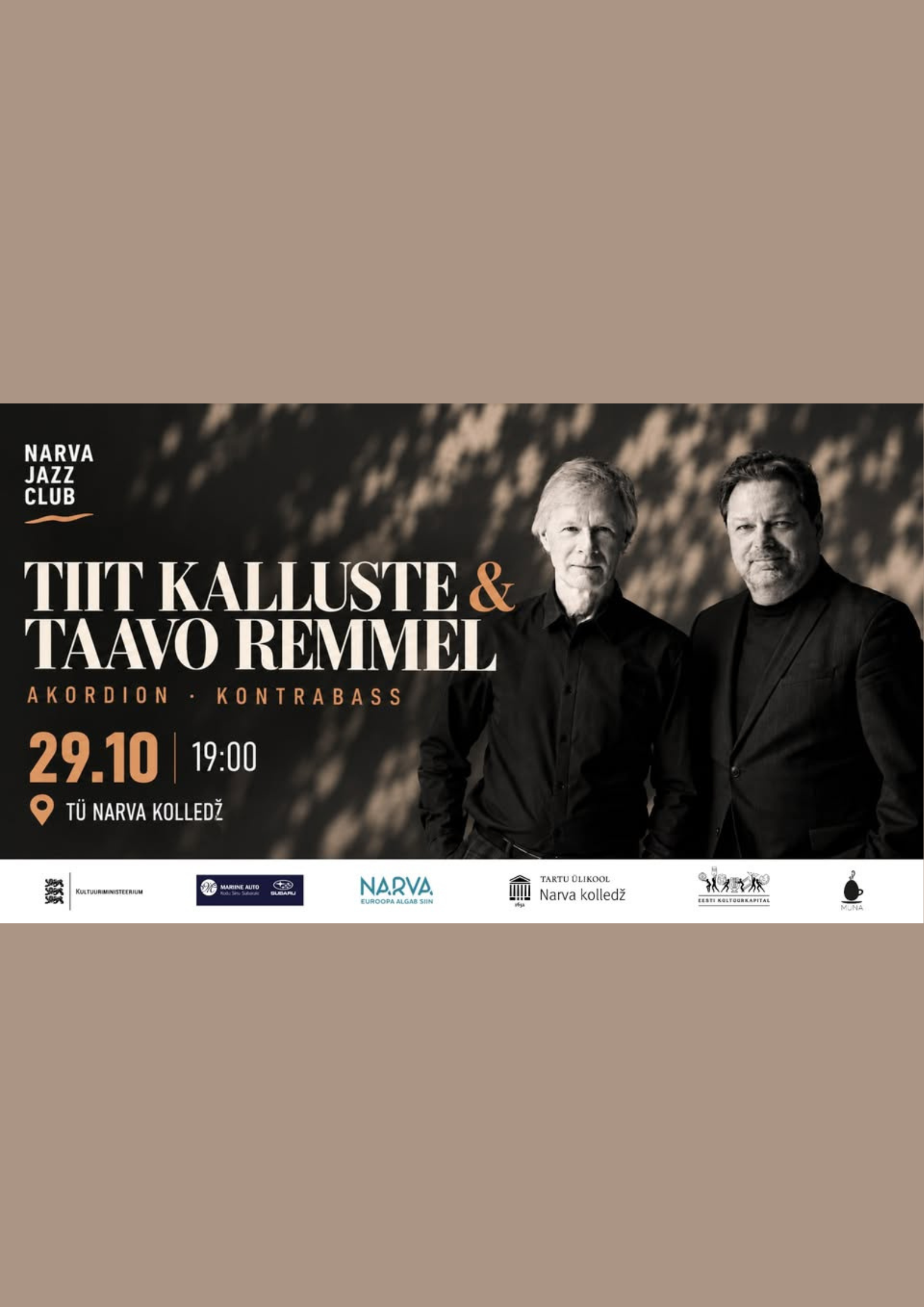 Narva Jazz Club: Tiit Kalluste & Taavo Remmel