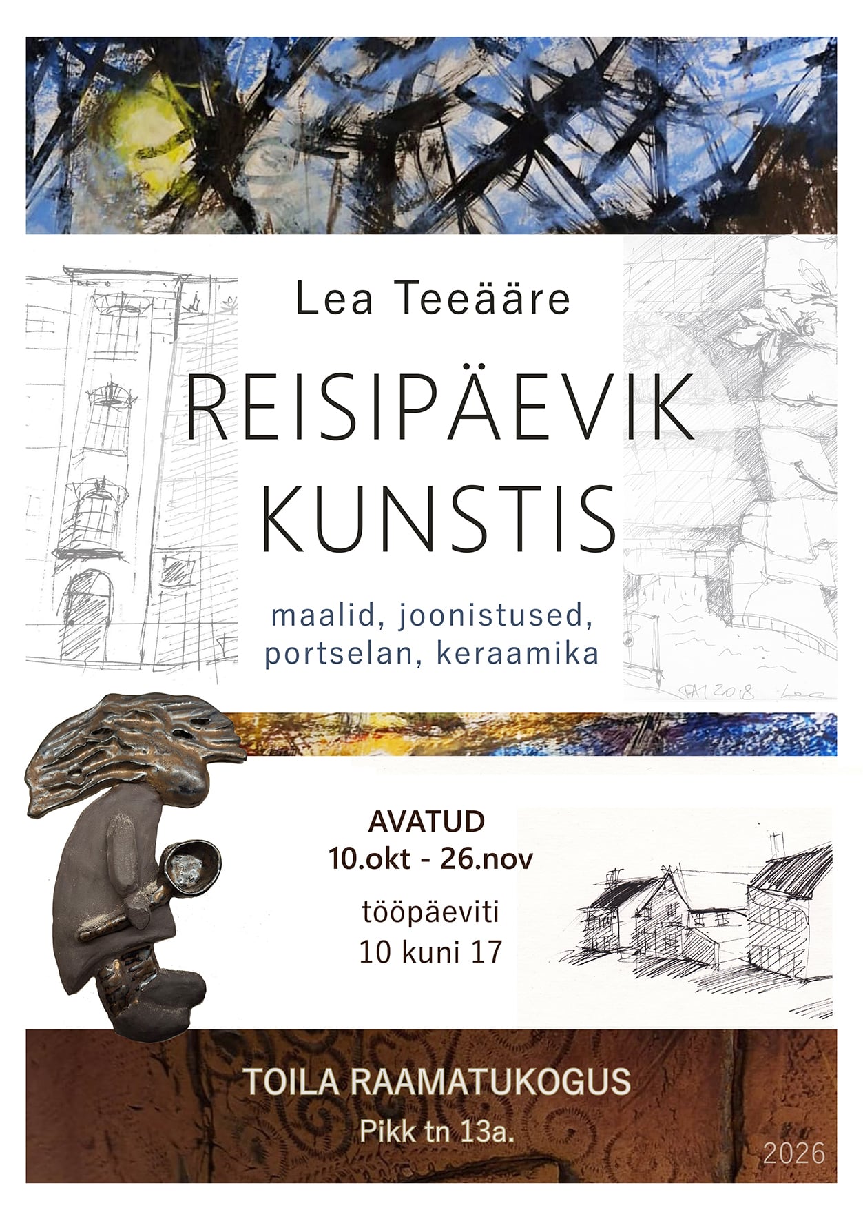 “Travel Diary in Art” – Exhibition by Lea Teeäär