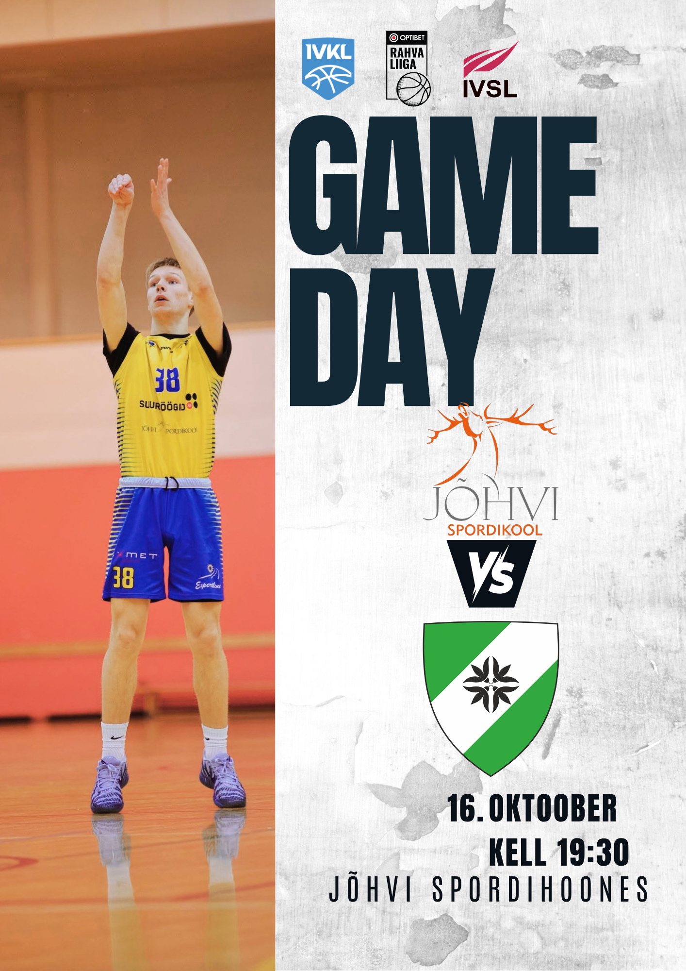 Optibet national league East region: Jõhvi sports school vs Lüganuse