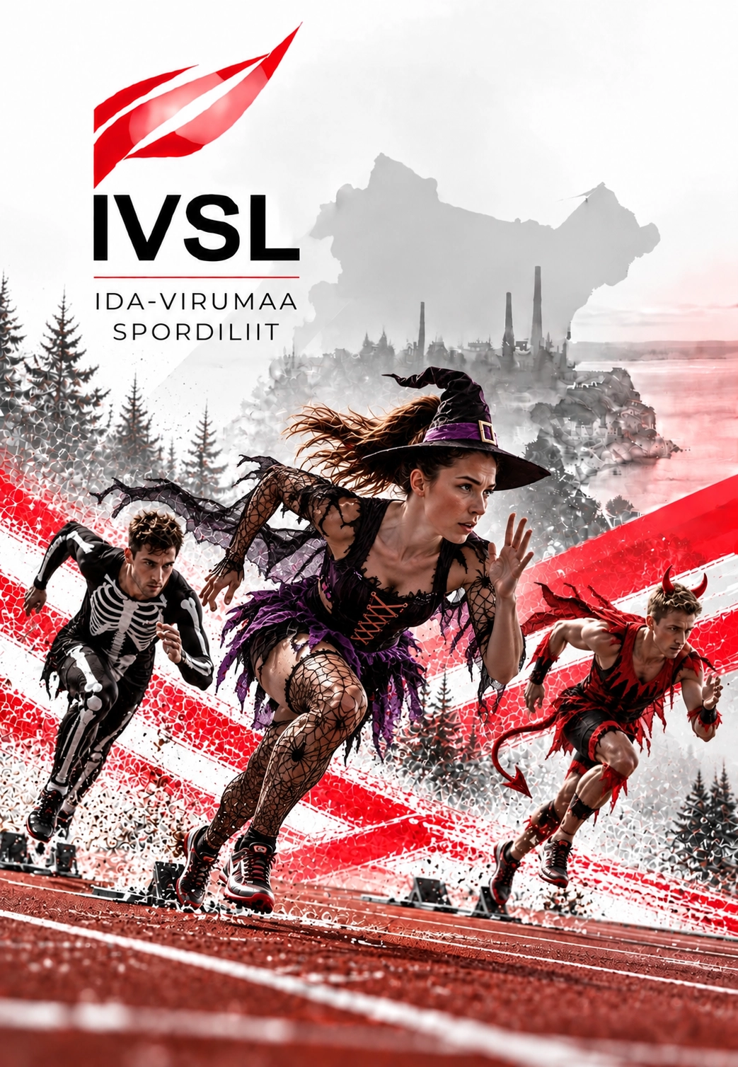 Äkkeküla costumed Halloween run